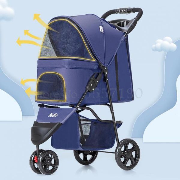 

dog car seat covers light folding pet trolley cat teddy cage four wheels outdoor travel supplies