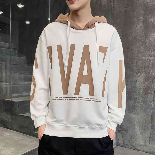 

2021 sweater ins spring and autumn new trend loose fashion brand student coat men's upper garment, Black