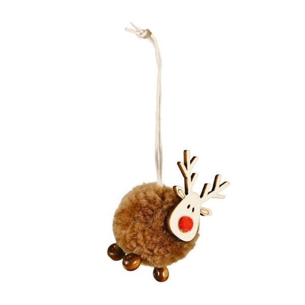 

christmas decorations felt elk pendant creative tree fawn decoration cute plush festive season doll for party home decor