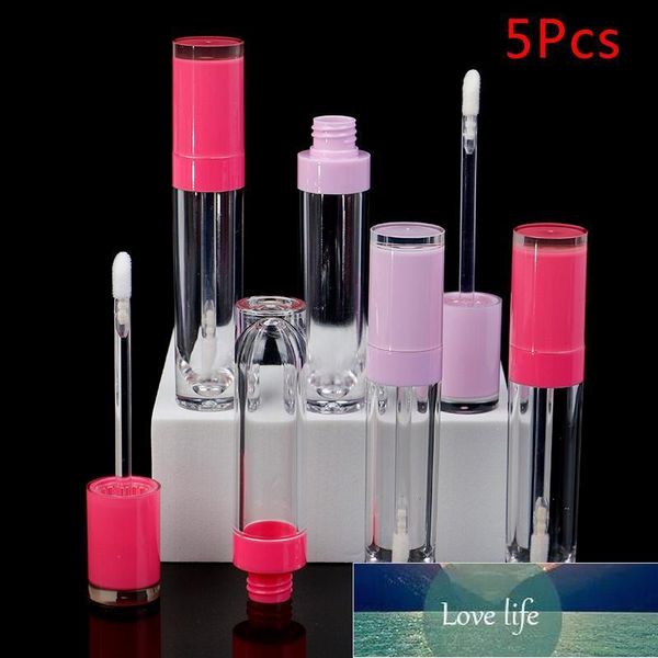 Garrafas de armazenamento frascos 5 pcs 5 ml vazio labelo gloss garrafa rosa tampa diy plástico tubo de plástico beleza cosmético embalagem recipiente preço de fábrica especialista qualidade Última estilo