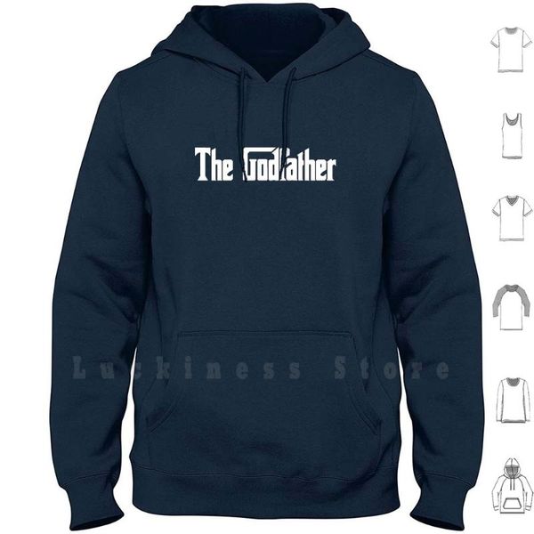 

the godfather , text white hoodies men's & sweatshirts, Black