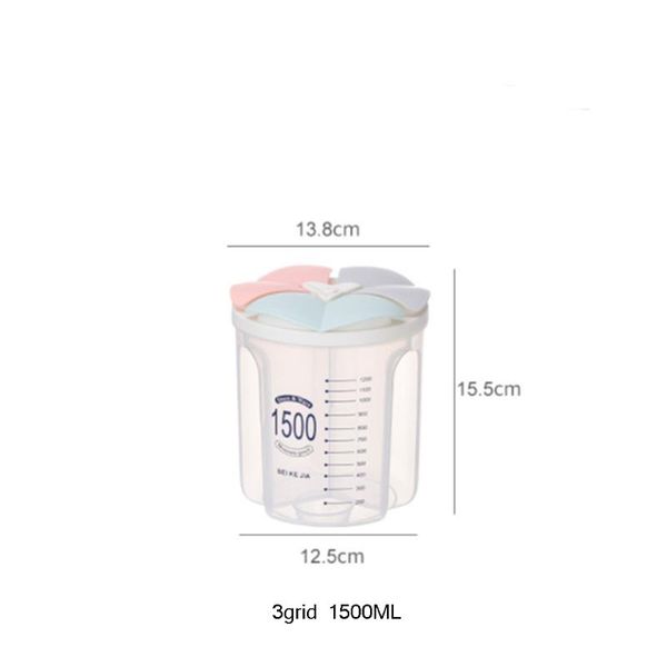 

storage bottles & jars kitchen tank sealed box compartment transparent plastic