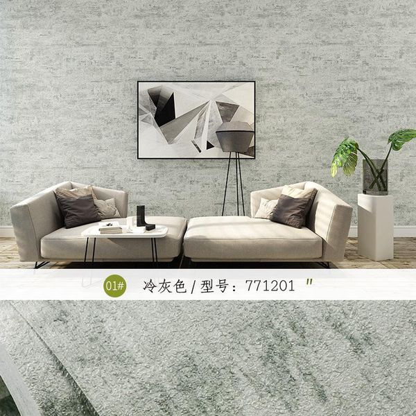 

wallpapers retro plain industrial light grey wallpaper living room nordic restaurant clothing store green women's wea
