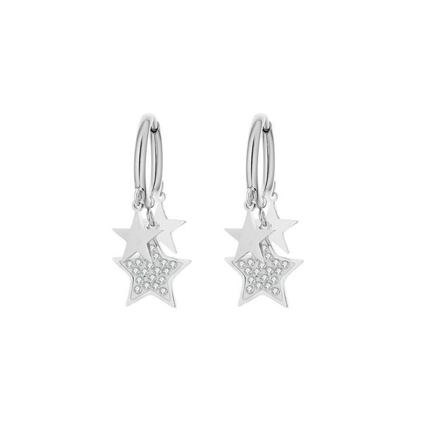 

hoop & huggie tassel stars in earrings for women female bohemia jewelry rose gold silvery earring gifts pendientes mujer moda 2021, Golden;silver