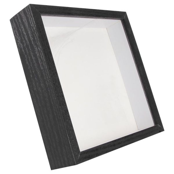 

1pc glass po holder clear display frame simple specimen (black) frames