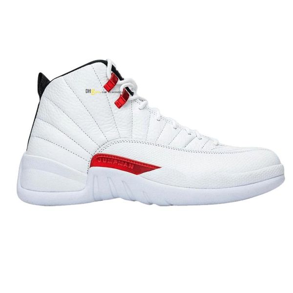 

12 twist basketball shoes 12s mens white red sneakers for sale us 7-13