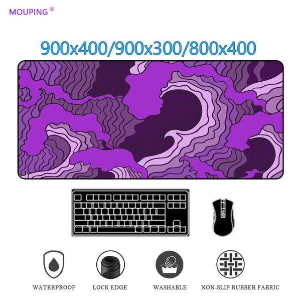 

mouse pads & wrist rests great wave mousepad pink anime gaming pad carpet deskmat table gamer office desk accessories deskpad rubber drop