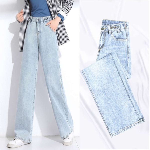 

women's wide leg pants loose casual long, Blue