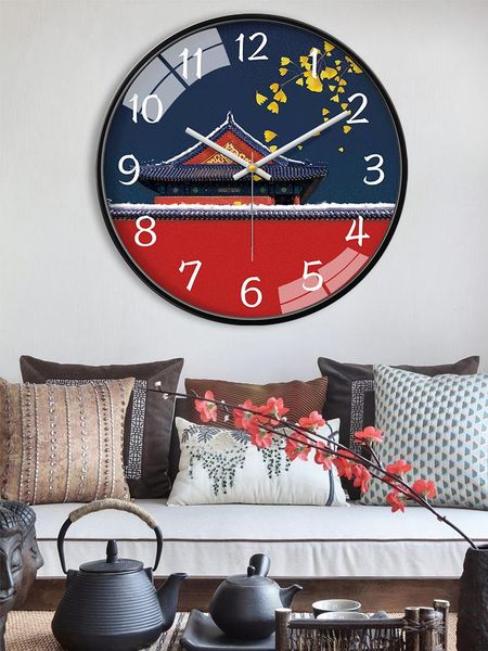

wall clocks chinese clock modern design living room watches home decor reloj de pared decoration accessories 50wc