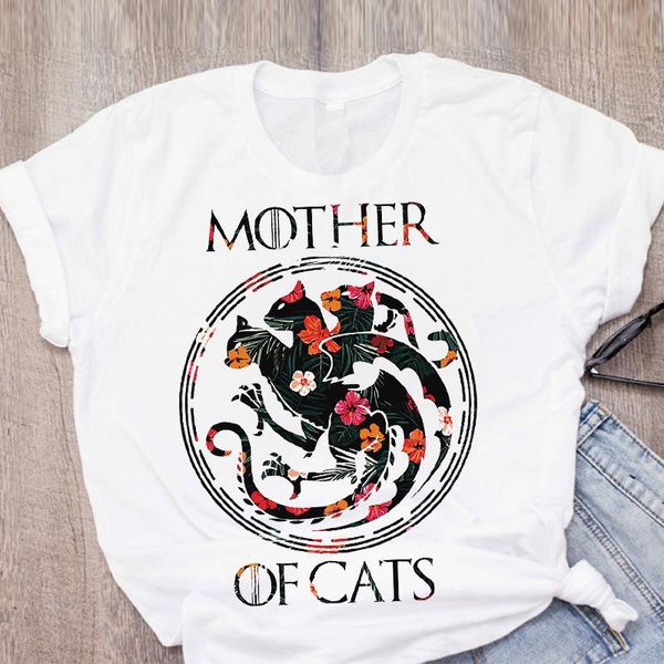 

women's solid color printing round neck short-sleeved t-shirt summer casual pullover clothing, White
