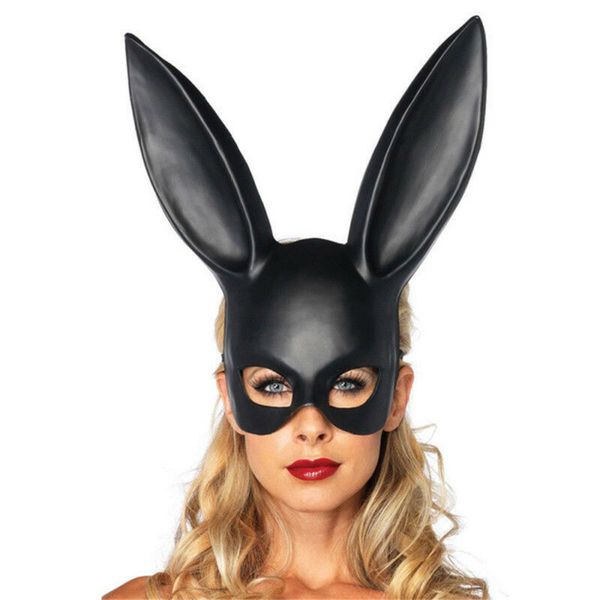 

halloween costume, rabbit mask, nightclub party costume, ear party mask
