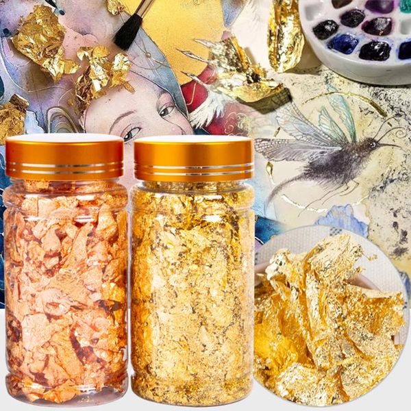 

other arts and crafts creative gliding gold silver rose foil fragments craft paper gilding bronzing diy handicrafts flakes nail art