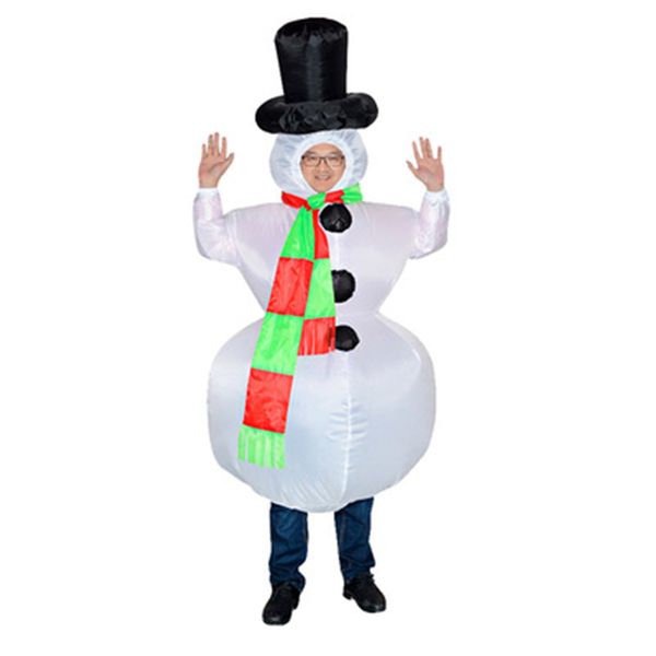 

costume accessories christmas snowman inflatable clothes fancy dress party costume halloween funny holiday party dress up, Silver