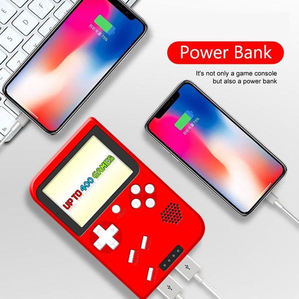 

bit handheld retro game console 400 in 1 portable mini 3.0 inch gameplayers tv support power bank players