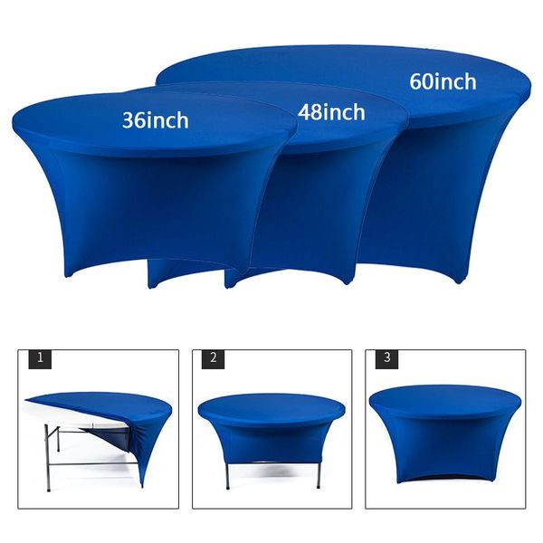 

table cloth stretch round tablecloth cocktail spandex cover high wedding el birthday buffet decor