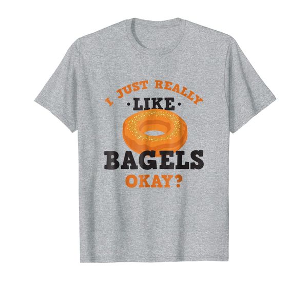 

i just really like bagels funny quote t-shirt, White;black