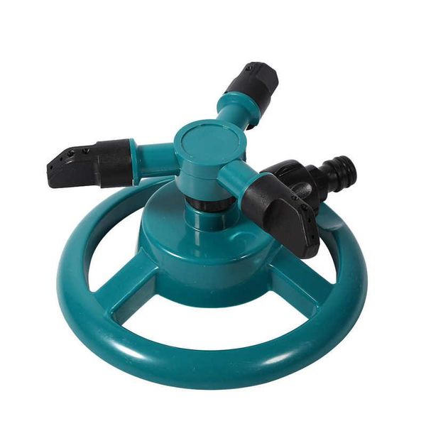 

watering equipments 15 x 8cm 360 degree fully circle rotating sprinkler irrigation system 3 nozzle pipe hose for garden