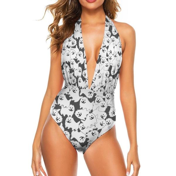 

one-piece suits undertale swimsuit backless fashionable 1 piece swimwear young fancy sport bathing suit
