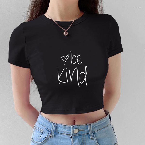 

graphics letter print crop women casual short sleeve cotton pullover tees summer slim streetwear t-shirt woman women's, White