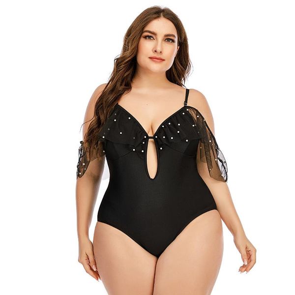 

one-piece suits plus size one piece striped swimsuits body closed large swimwear female bathing suit for pool beach women's swimming