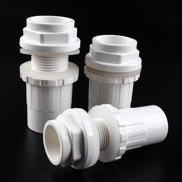 

2-10pcs/set white 1/2"~1 1/2" pvc pipe fittings aquarium fish tank connector overflow thread water supply accessories joint wateri