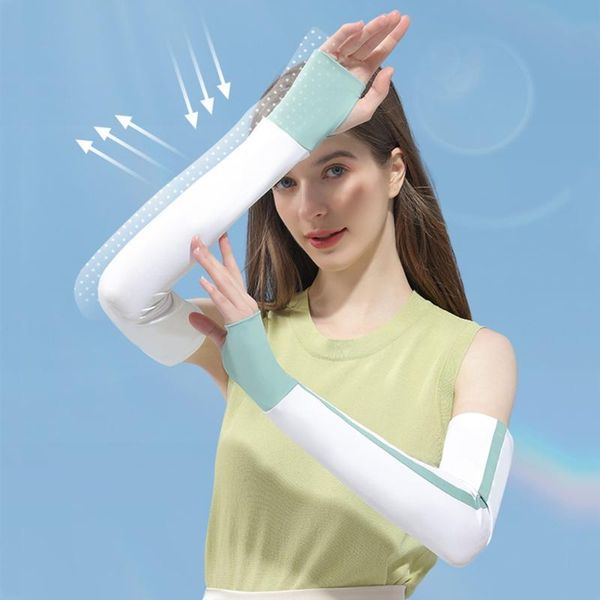 

summer uv sun protection cooling arm sleeves,compression sleeve for women running, cycling, golf, driving, basketball elbow & knee pads, Black;gray