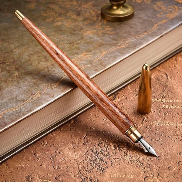 

deluxe rosewood fountain pen special thin writing birthday gift pens