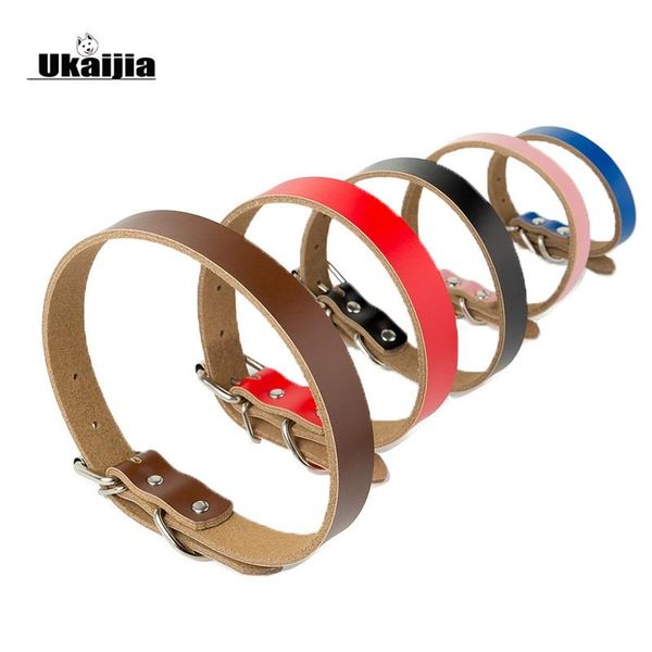 

explosion models pet supplies factory direct pure leather dog collar chain. collars & leashes