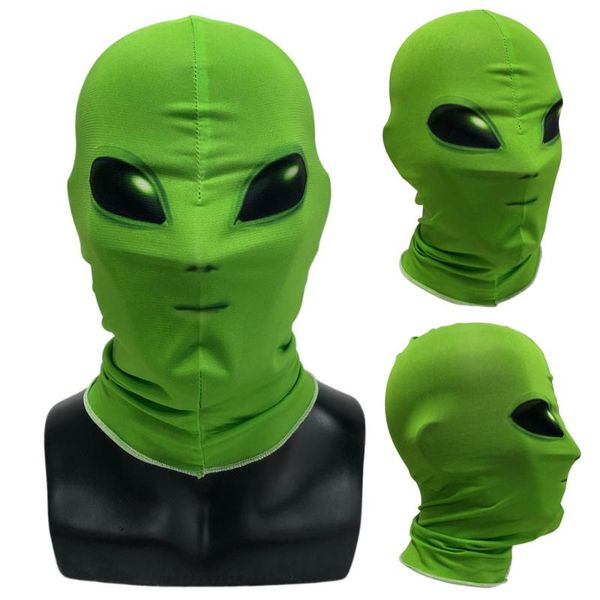 

party masks green alien mask cosplay ufo full face helmet carnival masquerade halloween costume props