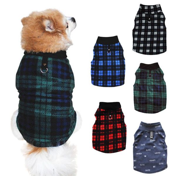 

fashion pet dog clothes autumn winter dogs cats costume velvet vest apparel