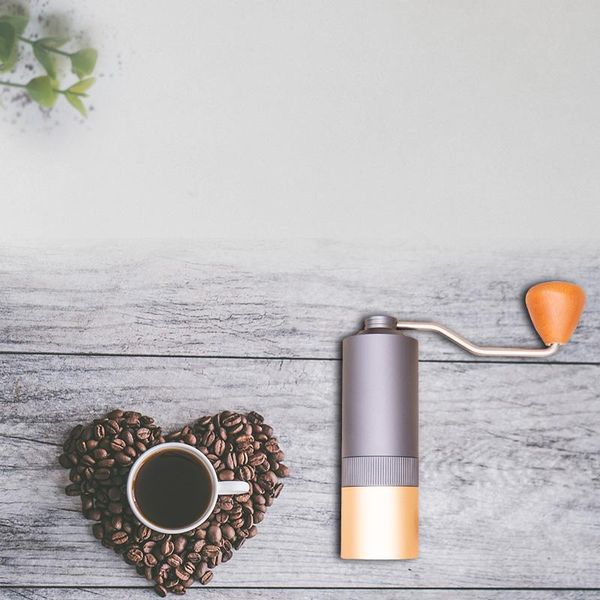 

manual coffee grinders hand portable grinder adjustable beans mill stainless steel to black/brown/silver/gold kitchen mills tools