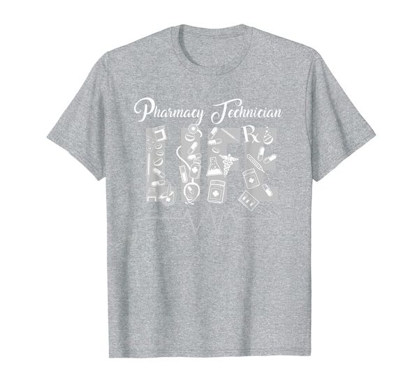 

pharmacy tech life t-shirt, White;black