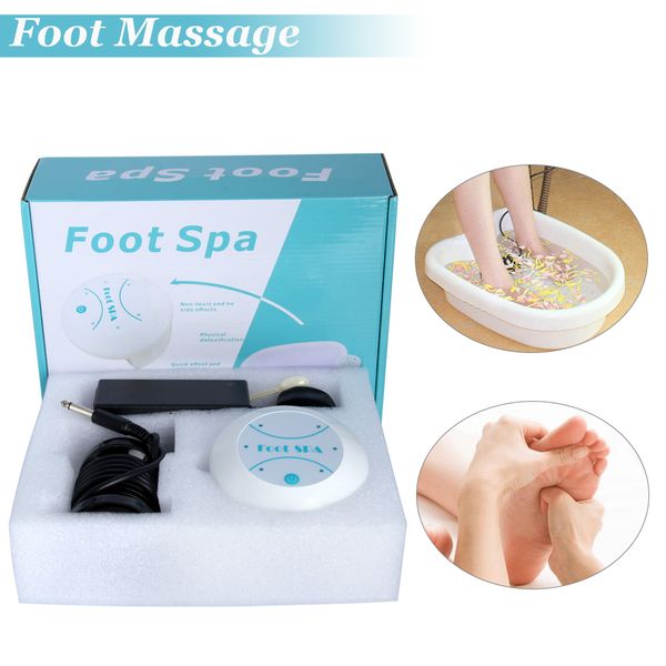 

mini ion cleanse detox foot spa bath massager ionic arrays aqua cell spa relax foot bath massage home health care machine