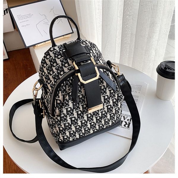 

2022 factory wholesale new canvas backpack korean fashion small backpack versatile women's single shoulder messenger bag q2xk