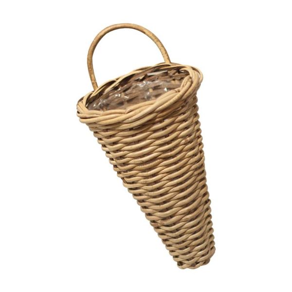 

storage baskets 1pc rattan woven basket diy flower hanging pography prop