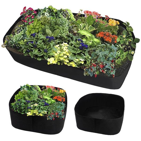 

planters & pots felt garden grow bags fabric planter plant bed flower strawberry vegetable box nursery seedling bag