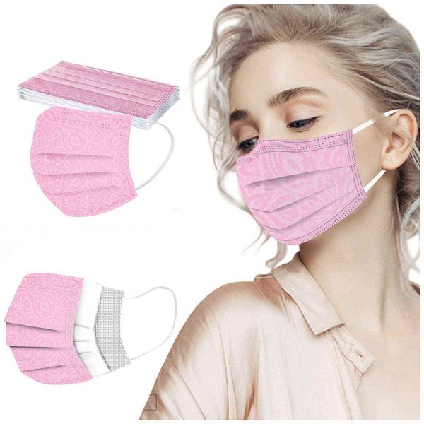 

2021 disposable mask with three-layer melt blown pattern printing and anti-dust
