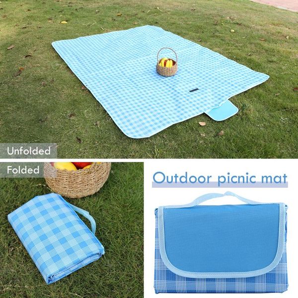

outdoor pads 146 x 200cm foldable waterproof picnic mat fashion pad breathable soft portable camping travel beach blanket