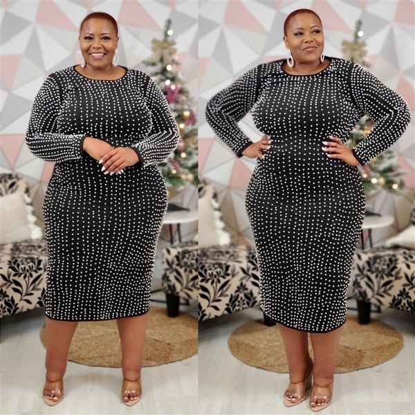 

qe2w a150 large women's women's spring 2021 plus size dressesspringbubble bead split dress direct sale
