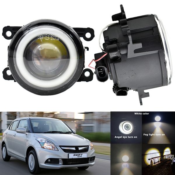 

car led drl angel eye drl daytime running light for suzuki swift az swift dzire 4d 2008-2019 fog lights h11