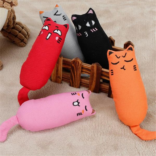 

cat toys creative interactive pets teeth grinding catnip thumb bite mint scratcher chewing pet supplies