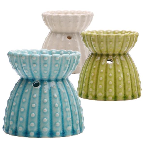 

ceramic aroma burner, groove ice cracked glaze three colors available indoor fragrance diffuser tool lamps
