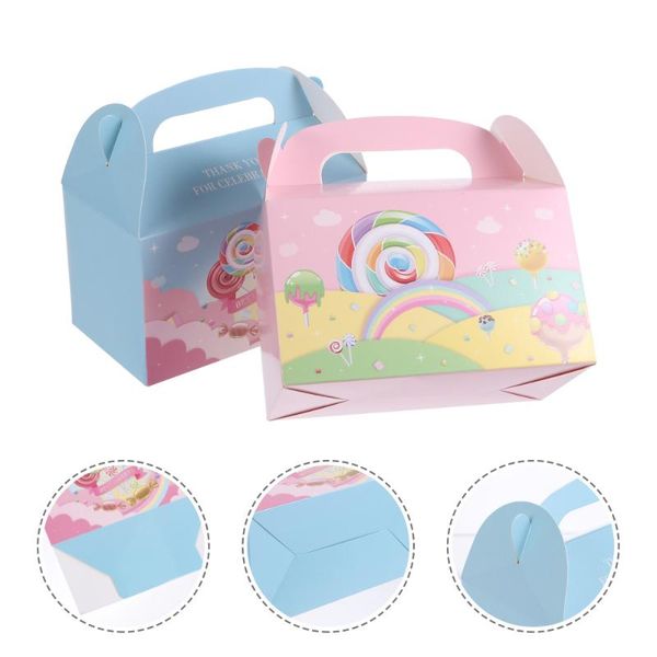 

gift wrap 12pcs paper box lollipop pattern treat portable candy packing