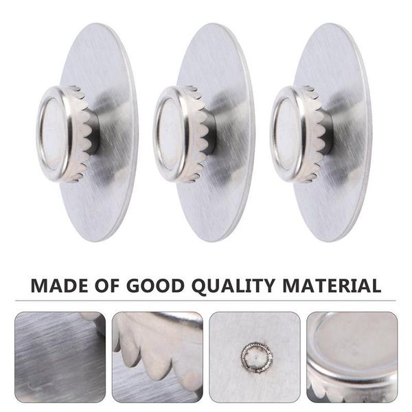 

soap dishes 3pcs silver magnetic holder bathroom wall hanging suction cup rack for daily use supplies home decoration