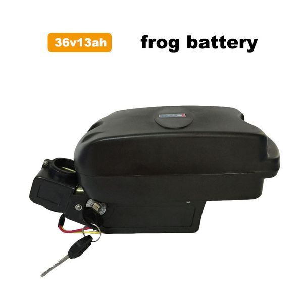 

frog type ebike battery 36v 13ah li-ion e bike batteries 36volt e-bike batteria pack with frog case