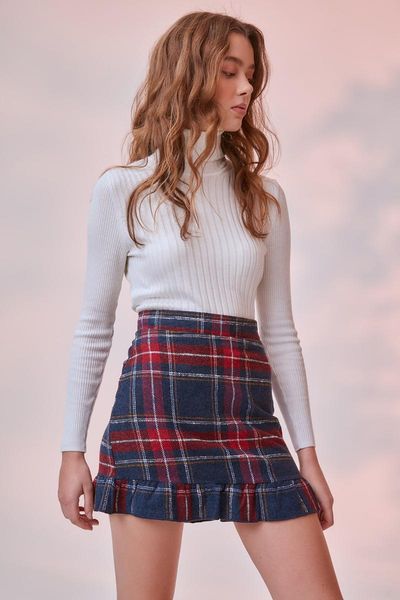 

skirts trendyol zip detail skirt twoaw20et0583, Black