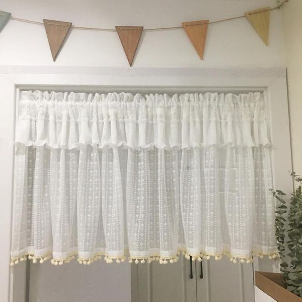 

curtain & drapes short easy to install stylish cotton eye-catching punch-home for