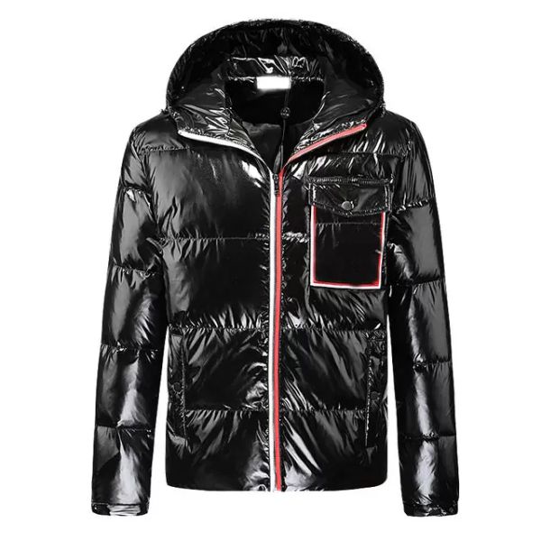 

goose feather brand men's down jacket luxury and comfortable youth winter outerwear m-xxxl, Black