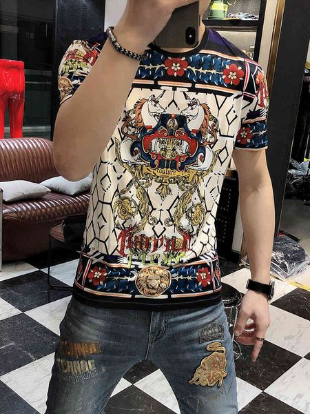 

tee 2021 men short sleeves shirt for, White;black