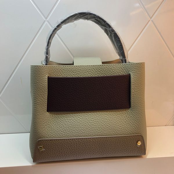 

70% off luxury handbag 2021 new lychee grain head leather tote matching bucket women's one shoulder slant cross handle mother bag kf4i